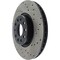 Centric Parts Sport Cross Drilled Brake Rotor, 128.33098L 128.33098L - alternate 2